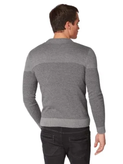 Pull homme gris