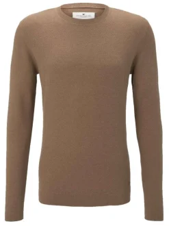 Pull homme marron