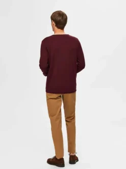 Pull homme rouge