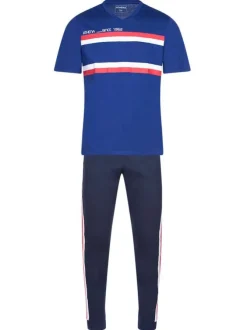 Pyjama bleu en coton