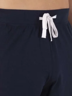 Pyjama court en coton orange uni pourvu d'une coupe droite et d'un col tunisien