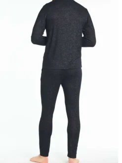 Pyjama long anthracite coupe ajustée