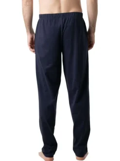 Pyjama long en coton bordeaux uni pourvu d'une coupe droite et d'un col boutonné