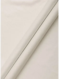 Robe courte blanche unie coupe droite col rond et nom floqué en couleurs
