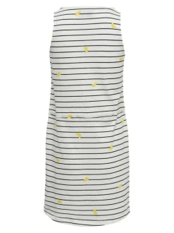 Robe en jean courte en coton indigo unie avec une coupe ample