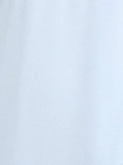 Robe courte bleue claire unie avec une coupe évasée et un décolleté cache-coeur
