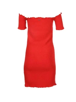 Robe courte femme orange