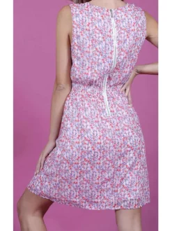 Robe imprimé floral pour femme multicolore coupe évasée MAROMA