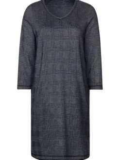 Robe manches longues femme gris