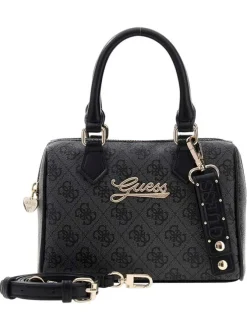 Sac à main anthracite pourvu d'une bandoulière amovible et réglable