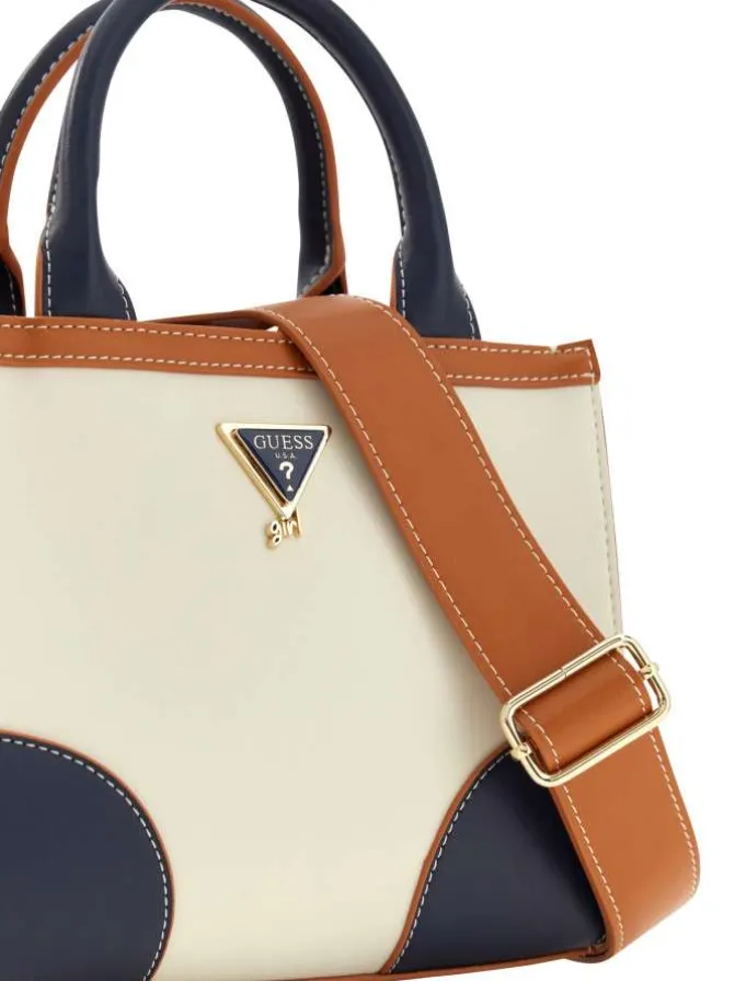 Sac à main multicolore pourvu d'une bandoulière amovible et réglable