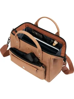 Sac à bandoulière Crossbody Medium Moscow camel uni en simili cuir