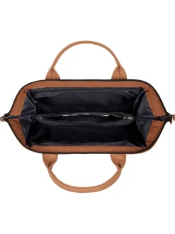 Sac à bandoulière Crossbody Medium Moscow camel uni en simili cuir