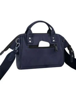 Sac à bandoulière Crossbody Small Le Havre noir uni en simili cuir