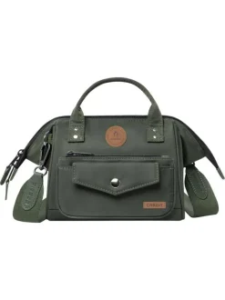 Sac à bandoulière Crossbody Small Le Havre noir uni en simili cuir