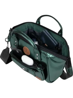 Sac à bandoulière Crossbody Small Lucerne sapin brillant en simili cuir