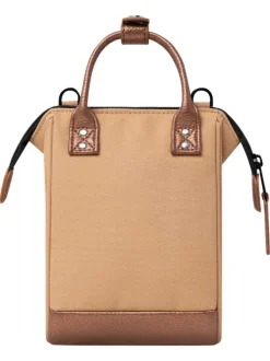 Sac à bandoulière Nano Launceston sable uni avec 2 anses et 1 zip