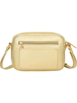 Sac besace beige uni avec anse et bandoulière amovibles
