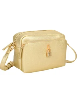 Sac besace beige uni avec anse et bandoulière amovibles
