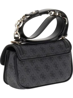 Sac besace noir monogramme à bandoulière amovible et ajustable