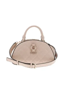 Sac Bowling rose avec monogrammes vernis all-over et matelassé