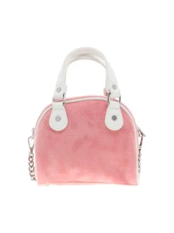 Sac Bowling rose uni avec des anses et une bandoulière réglable amovible