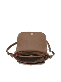 Sac camel uni à bandoulière ajustable avec zip et rabat à pression