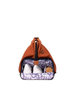 Sac camel uni à fermeture zippée avec poches interchangeables à l'avant