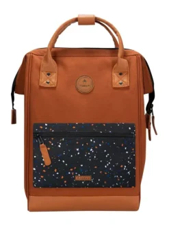 Sac à dos camel uni à fermeture zippée et pochettes interchangeables