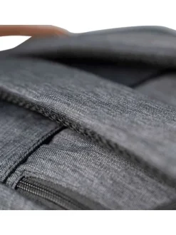 Sac à dos Londres anthracite uni avec des poches interchangeables