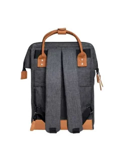 Sac à dos Londres anthracite uni avec des poches interchangeables