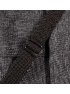 Sac à dos Londres anthracite uni avec des poches interchangeables