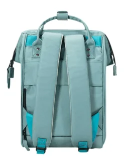 Sac à dos vert d'eau zippé avec une poche avant zippée