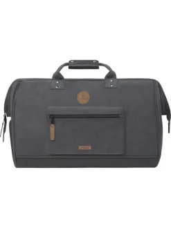 Sac gris uni pourvu de multiples rangements avec pochette incluse