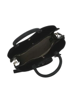 Sac à main anthracite pourvu d'une bandoulière plate amovible et réglable