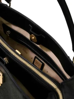 Sac à main anthracite pourvu d'une bandoulière plate amovible et réglable
