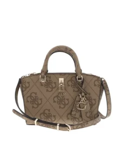 Sac à main avec motif monogrammes contrasté et bandoulière amovible