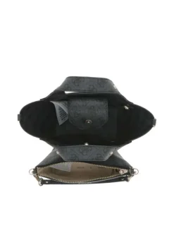Sac à main avec motif monogrammes contrasté et bandoulière amovible