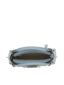 Sac à main porté épaule ciel uni avec bandoulière amovible et réglable