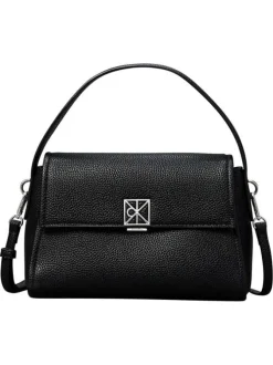 Sac à main porté épaule noir pourvu d'une bandoulière amovible