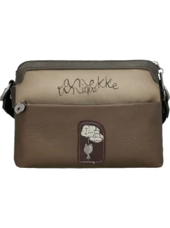 Sac multicolore à bandoulière plate et réglable orné d'un motif effet aquarelle