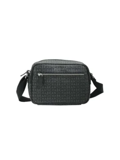Sacoche Freedom noire imprimé du logo all-over avec une fermeture zippée