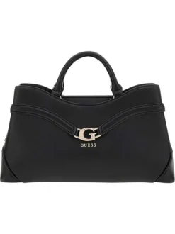 Sac porté main à fermeture zippée et bouton avec une bandoulière amovible