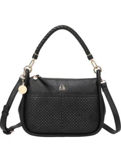 Sac porté épaule noir avec anse et bandoulière amovibles