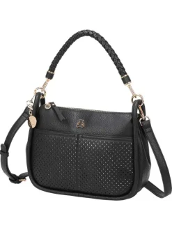 Sac porté épaule noir avec anse et bandoulière amovibles
