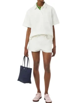 Sac shopping marine pourvu d'une fermeture zippée et du logo de la marque