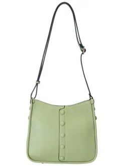 Sac vert d'eau uni avec une bandoulière réglable et fermeture à zip