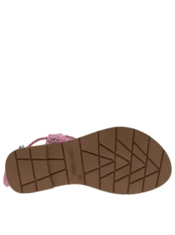 Sandales fille en cuir ZHOE fuchsia