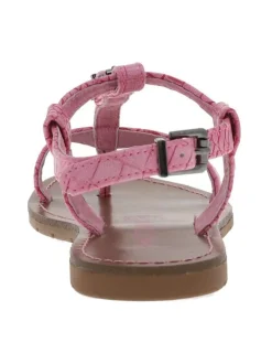 Sandales fille en cuir ZHOE fuchsia