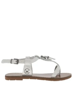 Sandales fille en cuir ZHOE argent